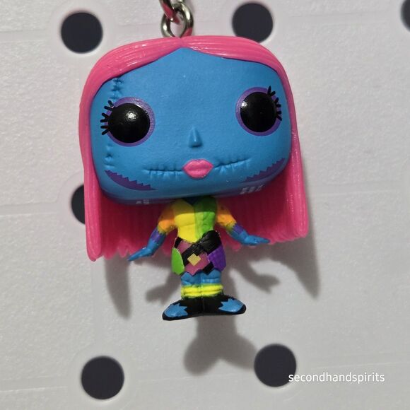 Funko Pop! Keychains: The Nightmare Before Christmas - Jack  Sally (Blacklight) - Picture 3 of 5